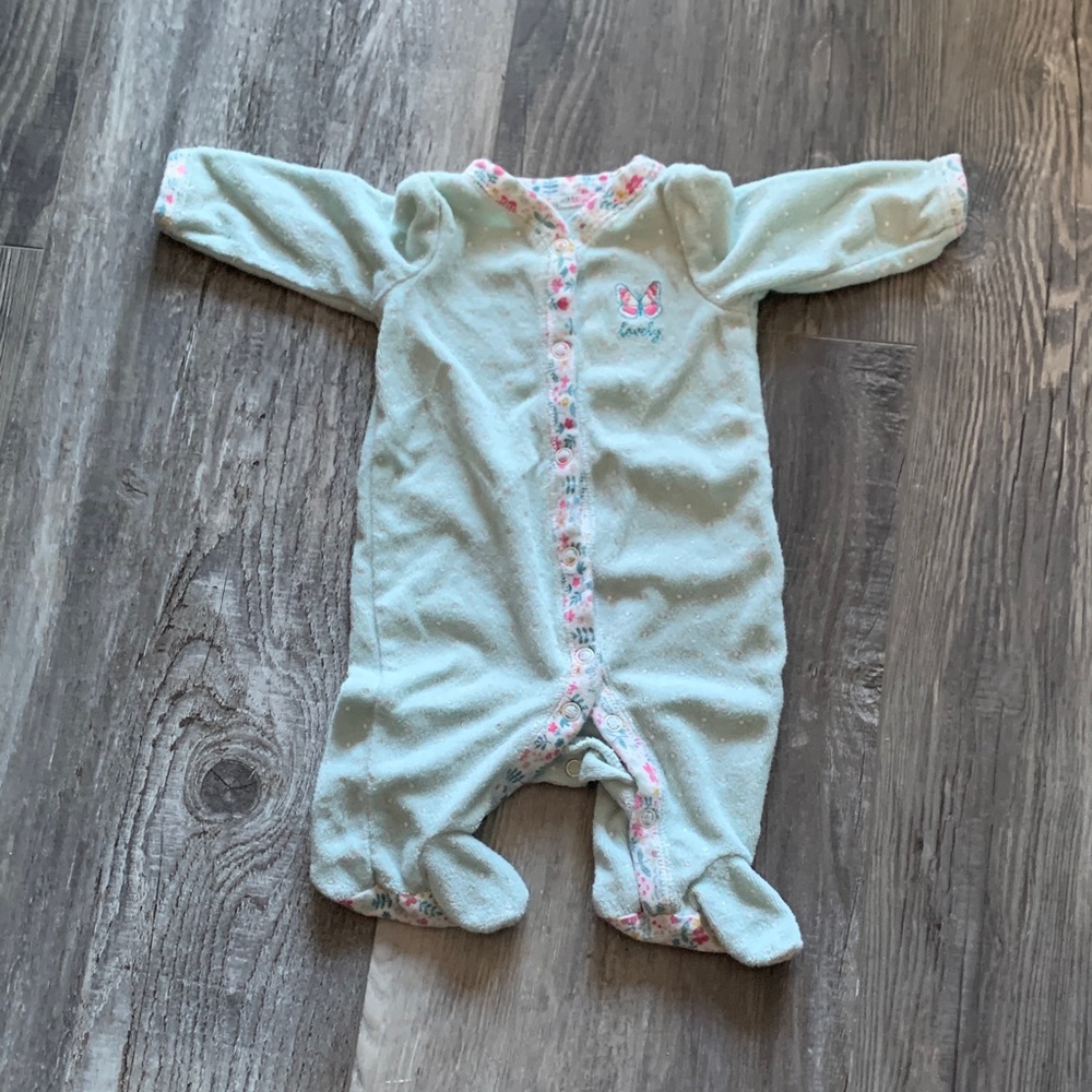 Carters Mint Green Baby One Piece
